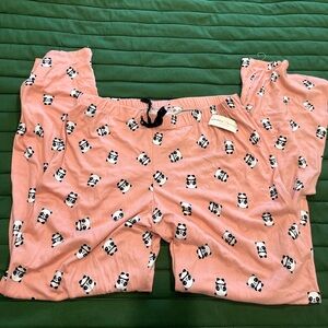 Bobbie Brooks Light Pink Sleepwear with Panda Design